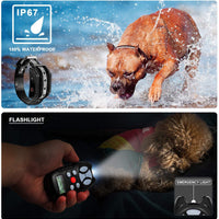 Flittor Collar de choque para perros, collar de entrenamiento de perro, collar de choque recargable con control remoto, 3 modos de vibración y choque impermeable collar de corteza para perros pequeños, medianos y grandes - BESTMASCOTA.COM