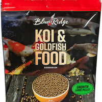 Blue Ridge Fish Food Pellets Koi and Goldfish Growth Formula, Floating 3/16" Pellet, Balanced Diet - BESTMASCOTA.COM