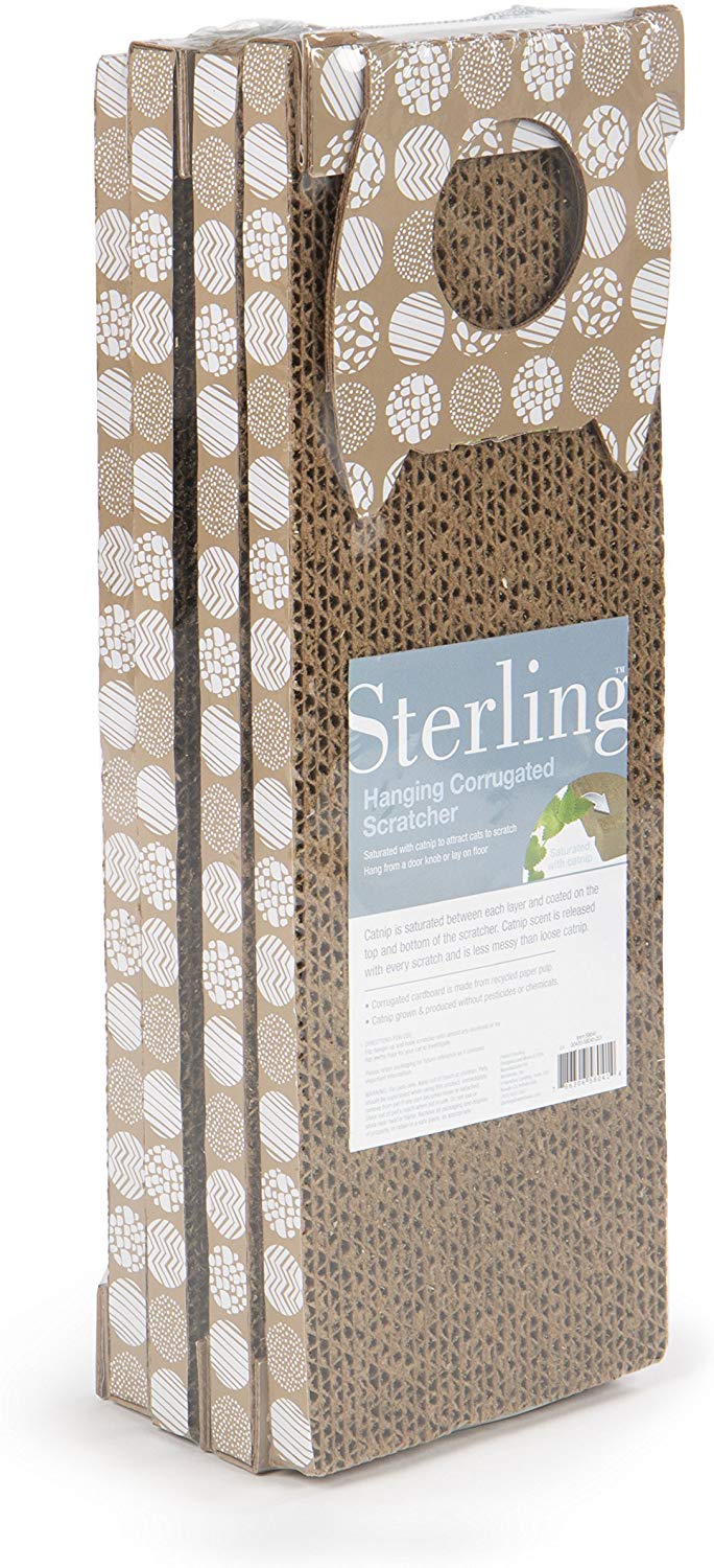 Sterling Catnip Saturated Corrugated Cat Scratcher - BESTMASCOTA.COM