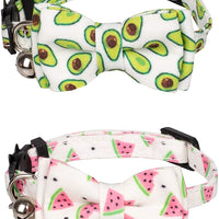 Gyapet Collar para gatos y mascotas Romper con timbre Bowtie Floral lazo desmontable ajustable de seguridad cachorro - BESTMASCOTA.COM
