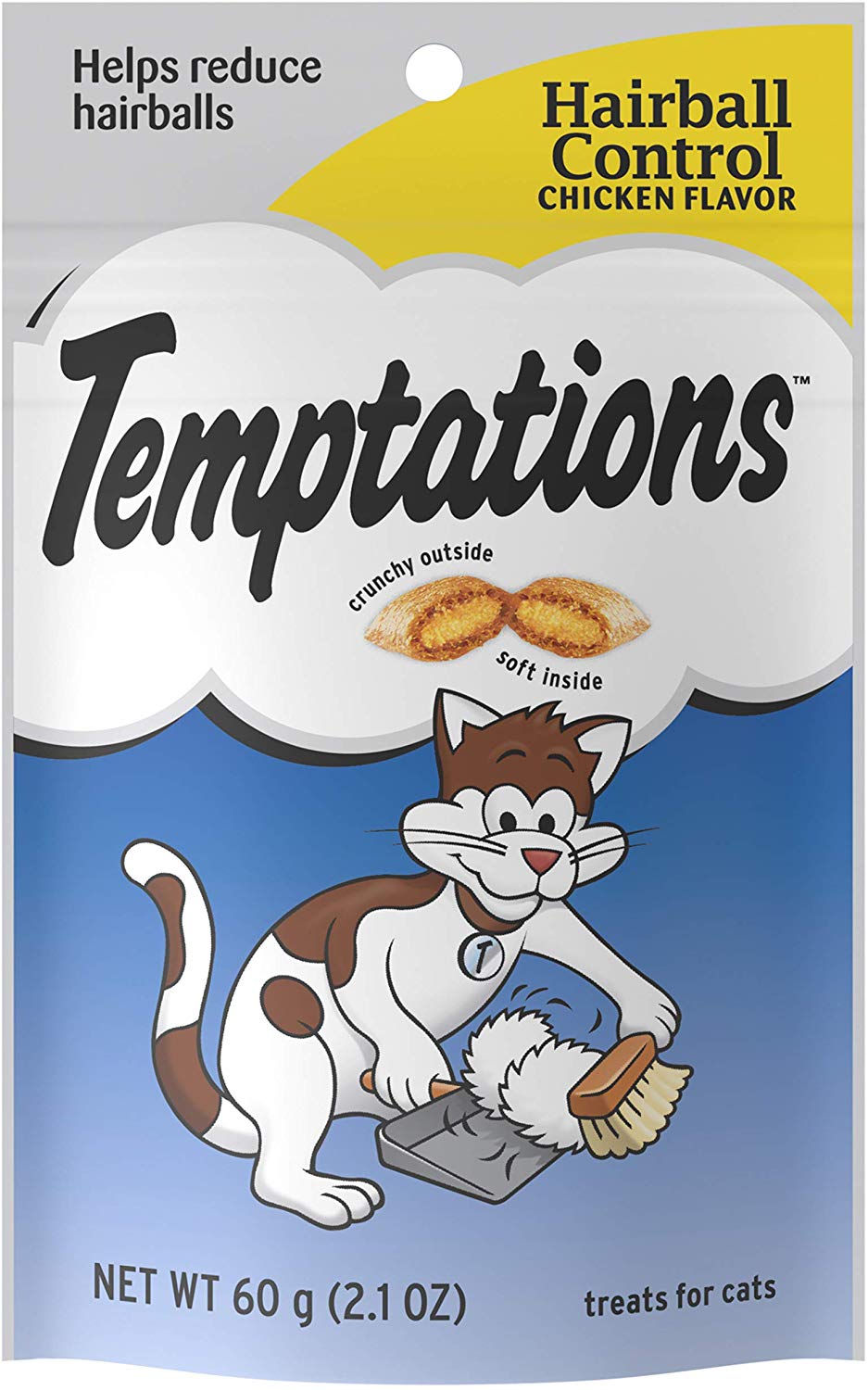 TEMPTATIONS Hairball Control Cat Treats, Chicken Flavor - BESTMASCOTA.COM