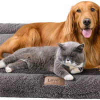 Love's cabin Self Warming Dog Crate Pad - 30/35/41 Dog Beds for Large Medium Small Dogs and Cats Pets Washable Dog Crate Mat & Dog Kennel Pad - BESTMASCOTA.COM