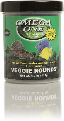 Omega One Veggie Rounds, Redondas 0.551 in, hundimiento - BESTMASCOTA.COM