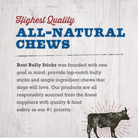 Prime thick-cut Vaca Ear Dental para perros de Best Bully Sticks (12 Pack) procedente de todos Natural, última intervensión gama ganadero FED zacate con sin Hormones, Aditivos o Productos Químicos – hand-inspected y USDA/Aprobado por la FDA - BESTMASCOTA.COM
