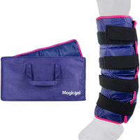 Paquete de hielo para caballos – Envolturas para piernas de calzado, tobillo, rodillas, botas de piernas y anzuelo. (Una sola bota de hielo, por Magic Gel) - BESTMASCOTA.COM