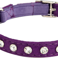 KOOLTAIL - Collar de terciopelo elástico de seguridad para gato, con cristales y campana, 20,32 a 10.5 in - BESTMASCOTA.COM