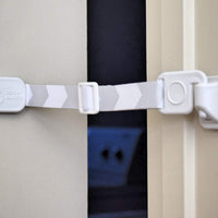 Puerta Buddy ajustable Puerta Latch (2 unidades) Gris. Forma simple de perro a prueba de Litter Box. No más Pet Cates o puertas. Conveniente para gatos Cat & Adultos entrada. Stop perro comiendo gato caca hoy. - BESTMASCOTA.COM