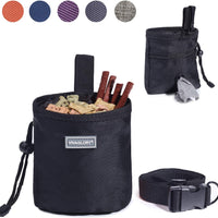 Vivaglory - Bolsa de regalo para perros con manos libres y cintura ajustable y dispensador de bolsas de residuos para perros, 2 maneras de llevar - BESTMASCOTA.COM