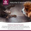 NaturPet D Wormer | 100% natural, seguro, eficaz desparasitario para perros y gatos | 3.3 oz líquido desparasitador de hierbas | el único medicamento natural para desparasitar mascotas que calma y cura el tracto digestivo - BESTMASCOTA.COM