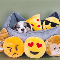 Muñeco afelpado de emojiz marca ZippyPaws - BESTMASCOTA.COM