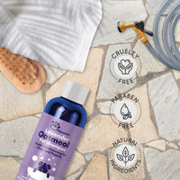HONEYDEW Champú para perros con harina de avena coloidal con aceites esenciales de lavanda pura – Champú sin desgarros para el alivio de la piel irritada seca – Eliminador de olores para mascotas – Champú de aseo - BESTMASCOTA.COM