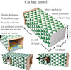 jzmyxa portátil gato bolsa de papel túnel Toy plegable Túnel para, conejos, gatos, hurones, mascota, papel, casa - BESTMASCOTA.COM