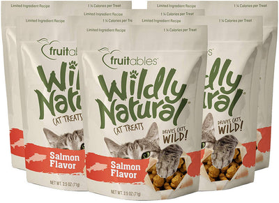 Fruitables Wildly Natural 2.5 Ounce Grain Free Salmon Treats for Cats - BESTMASCOTA.COM