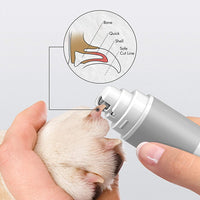Petlibro - Molinillo de uñas para perro, profesional, 2 velocidades, eléctrico y 3 puertos, recargable, silencioso, para mascotas, sin dolor, para cuidado de las patas y alisado seguro para perros y gatos pequeños y medianos y grandes - BESTMASCOTA.COM