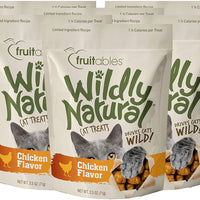 Fruitables Wildly Natural 2.5 Ounce Grain Free Chicken Treat for Cats - BESTMASCOTA.COM