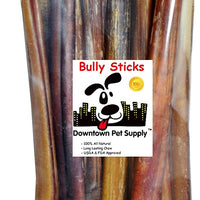 Downtown Pet Supply 12 pulgadas Bully Sticks – Gran Selección Grueso – golosinas para masticar perros, carne natural masticables hace grandes golosinas dentales para perros (12 pulgadas) - BESTMASCOTA.COM