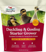 Manna Pro Duck Starter Grower Crumble | Alimentación no medicada para patos jóvenes | Apoya la digestión saludable | 8 libras, Versión original. - BESTMASCOTA.COM