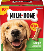 Milk-Bone Original Dog Treats, limpia los dientes, refresca la respiración 10 Pound (Pack of 1) Large