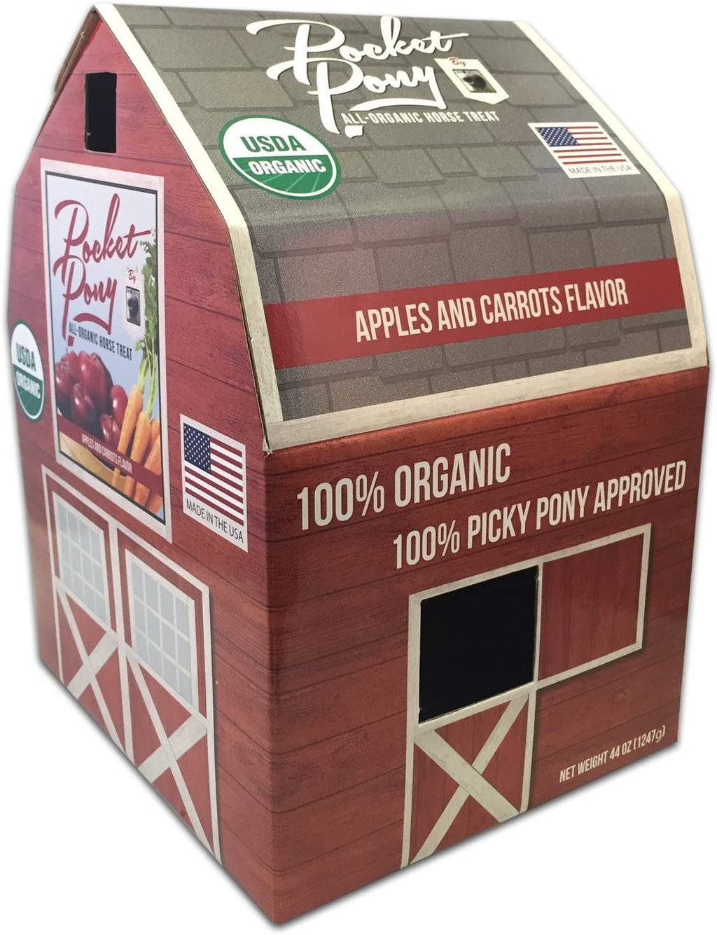 Wet Noses Pocket Pony Horse Treats, Made in USA, 100% Organic Human Grade, Grain Free, Gluten Free, 44 Oz Box - BESTMASCOTA.COM