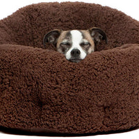Best Friends by Sheri OrthoComfort Deep Dish Cuddler (varios tamaños) - Cojín para cama de gato y perro autocalentante para aliviar la articulación y mejorar el sueño - Lavable a máquina, parte inferior impermeable, Estándar - BESTMASCOTA.COM