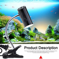 Aomryom Pinza de fijación de lámpara para reptiles y anfibios, iluminación de Hábitat y soporte ajustable, para uso de lámparas de calor para mascotas, color negro - BESTMASCOTA.COM