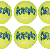 Kong Air perro Squeak Air – Pelota de Tenis perro juguete, grandes, amarillo, 6 Count - BESTMASCOTA.COM