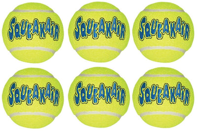 Kong Air perro Squeak Air – Pelota de Tenis perro juguete, grandes, amarillo, 6 Count - BESTMASCOTA.COM