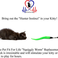 Pet Fit para la vida 5 pieza Pack de gusanos de repuesto para interactivo gato y kitten Toy wands - BESTMASCOTA.COM