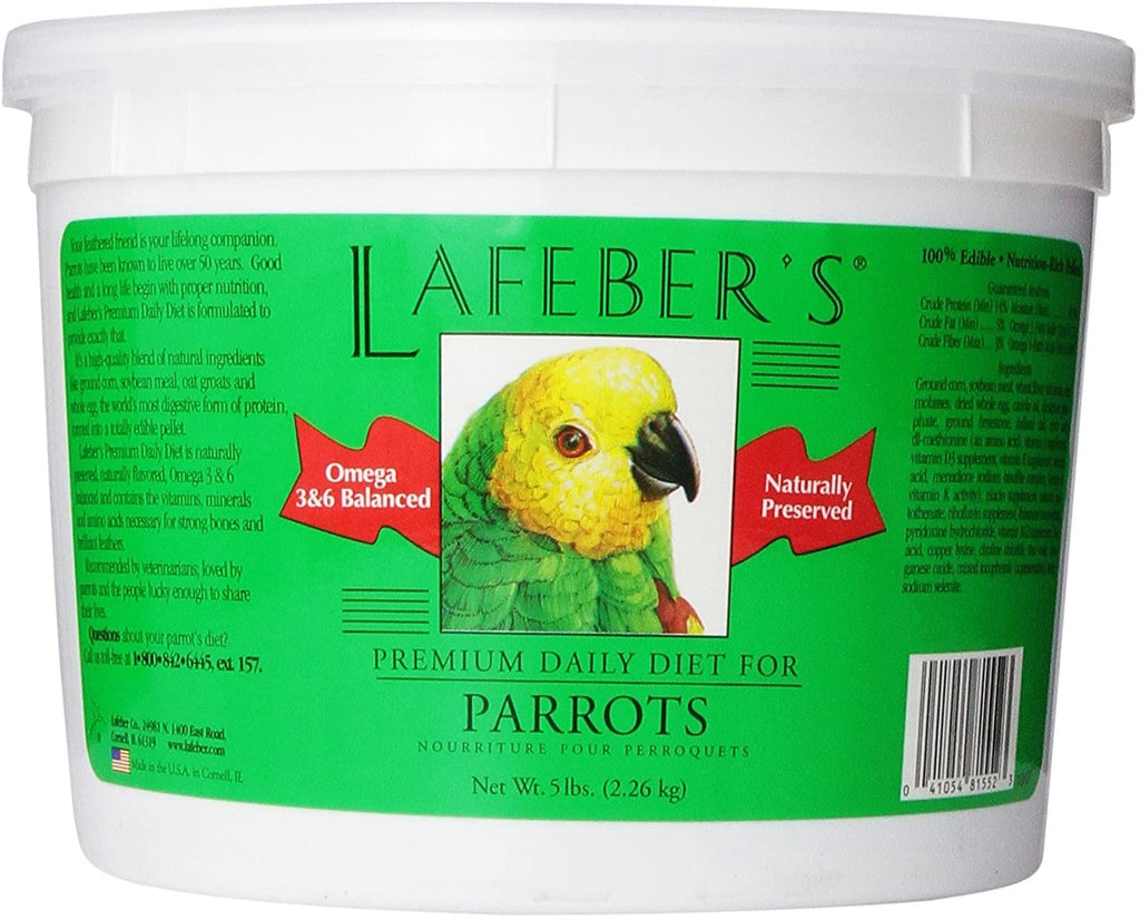 LAFEBER'S Premium Dieta Dieta Pellets Alimento para pájaros de mascotas, fabricado con ingredientes no transgénicos y de grado humano, para loros - BESTMASCOTA.COM