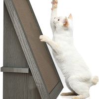 Forma Basics Eco Friendly Cat Scratcher inclinación, Cat Scratching Pad con Orgánica catnip (fabricada de sostenible no tóxico ZBoard paperboard)