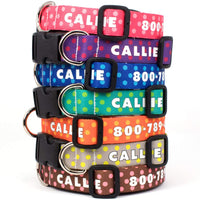 Collar de perro personalizado de Buttonsmith – Impresión permanente resistente a la decoloración, hebilla de grado militar resistente al óxido, resistente a olores y moho, elección de 5 tamaños, fabricado en los Estados Unidos - BESTMASCOTA.COM