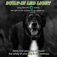 Willbest 2019 Collar de entrenamiento para perro actualizado, impermeable y recargable, rango de choque de 1650 pies con pitido, vibración, golpes, modos de luz de seguimiento - BESTMASCOTA.COM