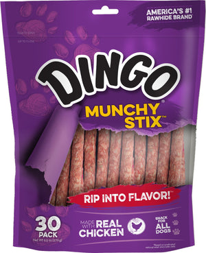 Dingo Munchy Stix - Traje de piel cruda y pollo para perros - BESTMASCOTA.COM