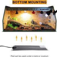 Wuhostam - Calentador térmico de 7 W 11 x 5.9 in, resistente al agua, con controlador de temperatura, ajuste de potencia debajo del tanque para terror terratenientes para mascotas, plántulas y animales pequeños, 2 unidades - BESTMASCOTA.COM
