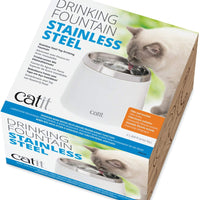 CATIT Fresh & transparente parte superior de acero inoxidable) potable de pluma estilográfica, 64 fl. oz. - BESTMASCOTA.COM
