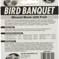 Zoo Med laboratorios Bird Fruit minerales bloques de Banquetes, las pequeñas (3 Pack) - BESTMASCOTA.COM