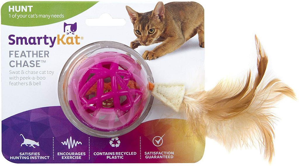 SmartyKat - Juguete para gatos con pluma - BESTMASCOTA.COM