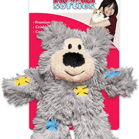 Kong Softies Oso suave de juguete con nepeta cataria y detalle de patchwork - BESTMASCOTA.COM