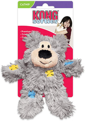 Kong Softies Oso suave de juguete con nepeta cataria y detalle de patchwork - BESTMASCOTA.COM