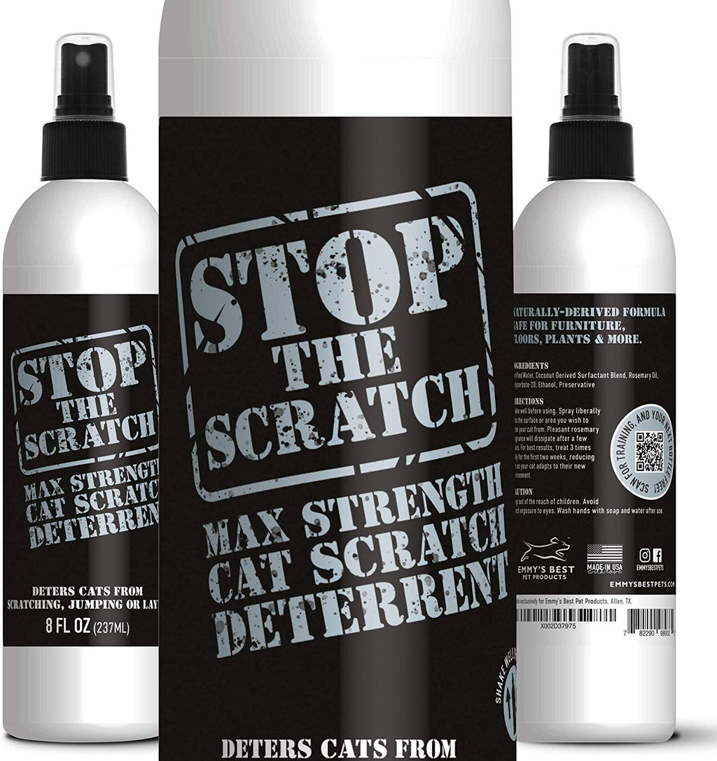 Emmy's Best Stop The Scratch Cat Deterrent Spray para Gatitos y Gatos - No tóxico - BESTMASCOTA.COM