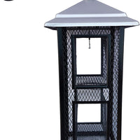 FixtureDisplays Metal Mesh Wild Bird Feeder Songbird Sunflower Seed Feeder Corn Feeder Garden Decor 1374-2NEW-2D - BESTMASCOTA.COM