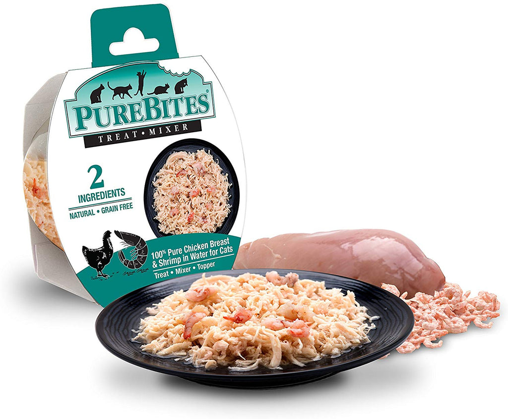 purebites mezcladoras pollo & Wild Ocean Camarón de mama En Agua Pet Alimentos para gatos, 1,76 oz/50 g, caso de 12 - BESTMASCOTA.COM