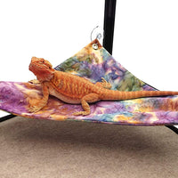Hamaca para Bearded Dragons, Acuarela Pastel de tela con ventosa ganchos - BESTMASCOTA.COM