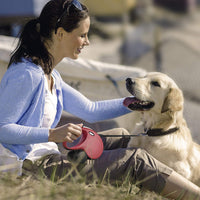 Flexi New Classic Correa retráctil para perro (cuerda), 26 pies, mediano, negro - BESTMASCOTA.COM