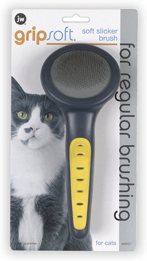 JW Pet Company GripSoft Cat Slicker Brush - BESTMASCOTA.COM