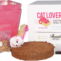 Amante de los gatos de Kit, catgrass semillas, semilla de catnip, de fibra de coco, con bono juguete de gato - BESTMASCOTA.COM