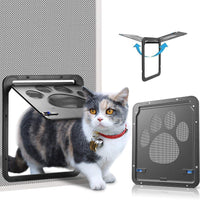 OWNPETS Puerta de pantalla para mascotas, pantalla magnética con cierre automático, puerta negra para puerta pequeña de perro y gato S: 8.0 x 10.0 x 0.3 in/L: 12.0 x 14.0 x 0.4 in - BESTMASCOTA.COM