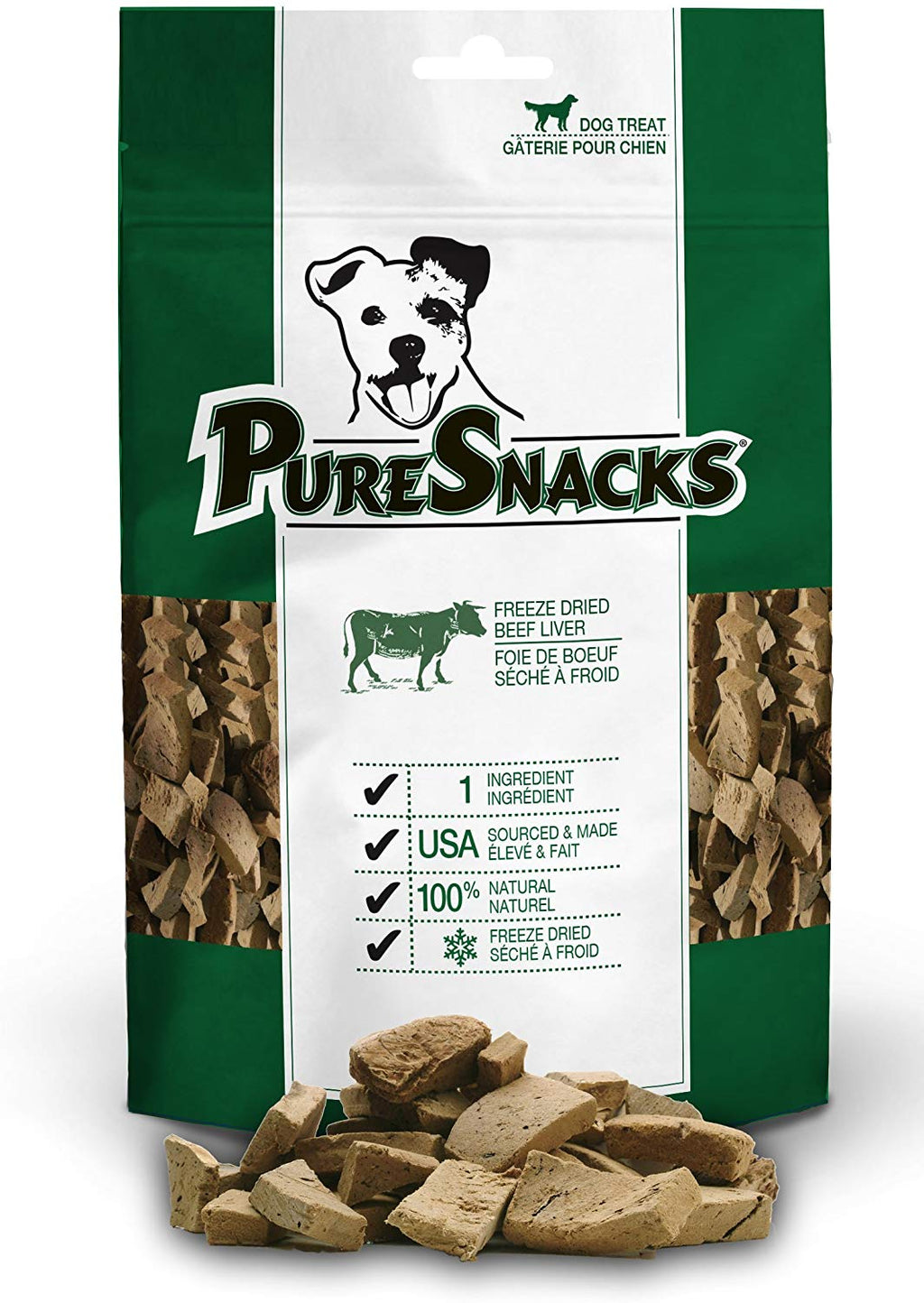 PureSnacks Beef Liver Freeze-Dried Treats for Dogs - BESTMASCOTA.COM