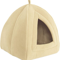 PETMAKER (Tano) Cama para mascotas de gato, Igloo- Suave interior cubierta tienda / casa para gatos, gatitos y mascotas pequeñas con cojín extraíble - BESTMASCOTA.COM