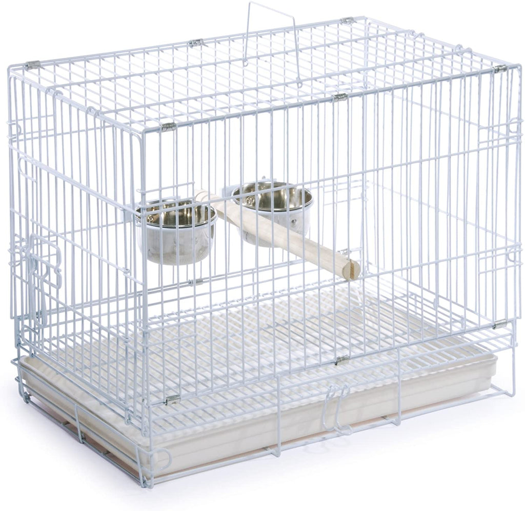 Jaula DE viaje para pájaros, 1305 blanco, 20 pulgadas por 12 1/2 pulgadas por 15 1/2 pulgadas de Prevue Hendryx - BESTMASCOTA.COM